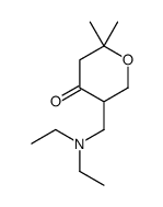 5-(diethylaminomethyl)-2,2-dimethyloxan-4-one Structure