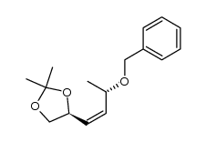 (S)-4-((S,Z)-3-(benzyloxy)but-1-en-1-yl)-2,2-dimethyl-1,3-dioxolane Structure