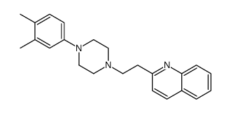 2-[2-[4-(3,4-dimethylphenyl)piperazin-1-yl]ethyl]quinoline结构式