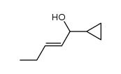 (E)-1-cyclopropylpent-2-en-1-ol Structure