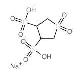 1,1-dioxothiolane-3,4-disulfonic acid Structure