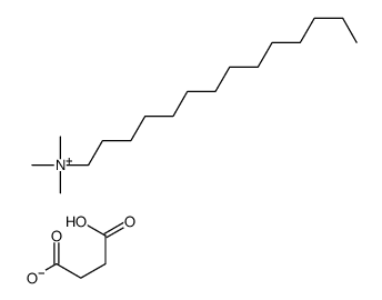 4-hydroxy-4-oxobutanoate,trimethyl(tetradecyl)azanium结构式