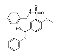 3-(benzylsulfamoyl)-4-methoxy-N-phenylbenzamide结构式