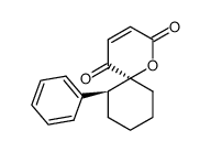 (6R,7R)-7-phenyl-1-oxaspiro[5.5]undec-3-ene-2,5-dione Structure