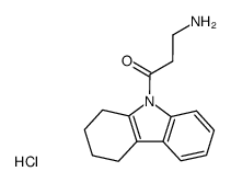 3-Amino-1-(1,2,3,4-tetrahydro-carbazol-9-yl)-propan-1-one; hydrochloride结构式