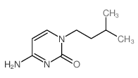 2(1H)-Pyrimidinone,4-amino-1-(3-methylbutyl)-结构式