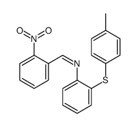 N-[2-(4-methylphenyl)sulfanylphenyl]-1-(2-nitrophenyl)methanimine结构式