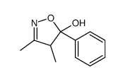 3,4-dimethyl-5-phenyl-4H-1,2-oxazol-5-ol结构式