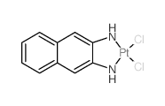 DICHLORO(2,3-NAPHTHYLENEDIAMMINE)-PLATINUM(II)结构式