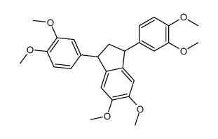 1,3-bis(3,4-dimethoxyphenyl)-5,6-dimethoxy-2,3-dihydro-1H-indene结构式