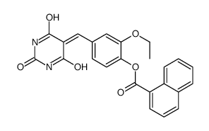 [2-ethoxy-4-[(2,4,6-trioxo-1,3-diazinan-5-ylidene)methyl]phenyl] naphthalene-1-carboxylate结构式