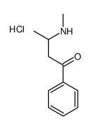 3-(methylamino)-1-phenylbutan-1-one,hydrochloride结构式