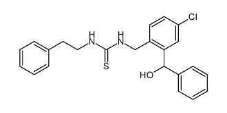 1-[4-chloro-2-(hydroxy-phenyl-methyl)-benzyl]-3-phenethyl-thiourea Structure