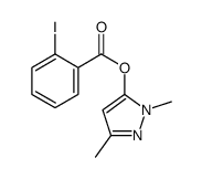 (2,5-dimethylpyrazol-3-yl) 2-iodobenzoate结构式