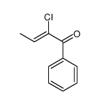 2-chloro-1-phenylbut-2-en-1-one结构式