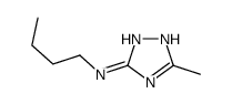 N-butyl-5-methyl-1H-1,2,4-triazol-3-amine结构式