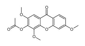 (2,4,6-trimethoxy-9-oxoxanthen-3-yl) acetate结构式