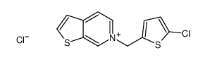 6-[(5-chlorothiophen-2-yl)methyl]thieno[2,3-c]pyridin-6-ium,chloride结构式