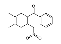 [3,4-dimethyl-6-(nitromethyl)cyclohex-3-en-1-yl]-phenylmethanone结构式