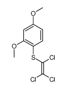 2,4-dimethoxy-1-(1,2,2-trichloroethenylsulfanyl)benzene结构式