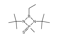 1,3-di-tert-butyl-4-ethyl-2-methyl-1,3,2,4-diazaphosphaboretidine-2-sulfide Structure