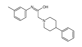 N-(3-methylphenyl)-2-(4-phenylpiperidin-1-yl)acetamide Structure