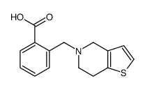 2-(6,7-dihydro-4H-thieno[3,2-c]pyridin-5-ylmethyl)benzoic acid结构式