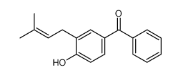 [4-hydroxy-3-(3-methylbut-2-enyl)phenyl]-phenylmethanone结构式