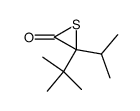 3-(tert-butyl)-3-isopropylthiiran-2-one结构式