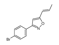 3-(4-bromophenyl)-5-prop-1-enyl-1,2-oxazole结构式