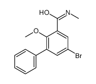5-bromo-2-methoxy-N-methyl-3-phenylbenzamide structure