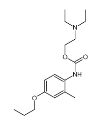 2-(diethylamino)ethyl N-(2-methyl-4-propoxyphenyl)carbamate Structure