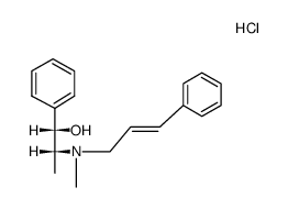 (1RS:2SR)-2-(methyl-trans-cinnamyl-amino)-1-phenyl-propanol-(1), hydrochloride Structure