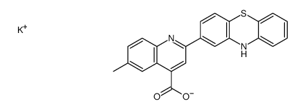 potassium,6-methyl-2-(10H-phenothiazin-2-yl)quinoline-4-carboxylate Structure