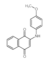 1,4-Naphthalenedione,2-[(4-methoxyphenyl)amino]- structure