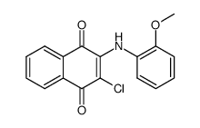 2-o-anisidino-3-chloro-[1,4]naphthoquinone结构式