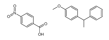 1-methoxy-4-(1-phenylethyl)benzene,4-nitrobenzoic acid Structure