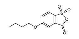 5-butoxy-3H-benzo[c][1,2]oxathiol-3-one 1,1-dioxide Structure