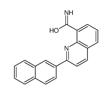 2-naphthalen-2-ylquinoline-8-carboxamide结构式