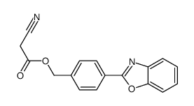 [4-(1,3-benzoxazol-2-yl)phenyl]methyl 2-cyanoacetate结构式