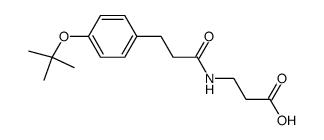 3-(4-tert.butoxyphenyl)-propanoyl-β-alanine结构式