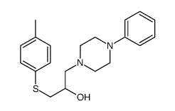 α-[(p-Tolylthio)methyl]-4-phenyl-1-piperazineethanol结构式