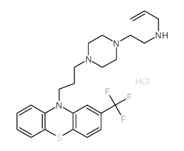 N-[2-[4-[3-[2-(trifluoromethyl)phenothiazin-10-yl]propyl]piperazin-1-yl]ethyl]prop-2-en-1-amine结构式