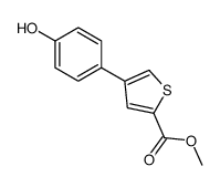 methyl 4-(4-hydroxyphenyl)thiophene-2-carboxylate结构式