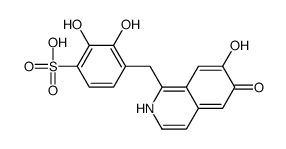 2,3-dihydroxy-4-[(7-hydroxy-6-oxo-2H-isoquinolin-1-yl)methyl]benzenesulfonic acid结构式