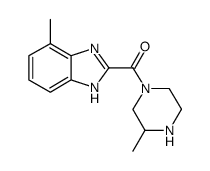 (4-methyl-1H-benzoimidazol-2-yl)-(3-methyl-piperazin-1-yl)-methanone Structure