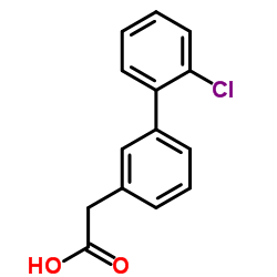 (2'-Chloro-3-biphenylyl)acetic acid Structure