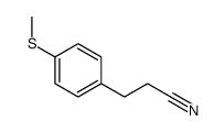 3-(4-methylsulfanylphenyl)propanenitrile结构式