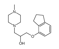 1-(4-Indanyloxy)-3-(4-methyl-1-piperazinyl)-2-propanol structure