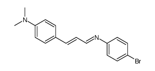 4-[3-(4-bromophenyl)iminoprop-1-enyl]-N,N-dimethylaniline Structure
